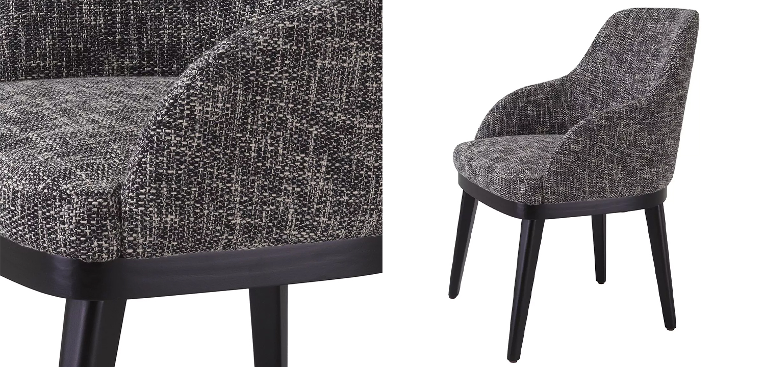 Стул Eichholtz Dining Chair Costa Cambon Black - фото №1