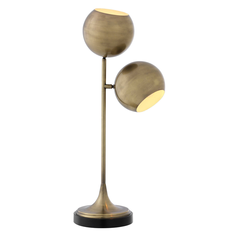 Настольная лампа Eichholtz Table Lamp Compton brass Латунь Античная полированная Черный Настольная лампа Eichholtz Table Lamp Compton brass Латунь Античная полированная Черный в Челябинске | Loft Concept