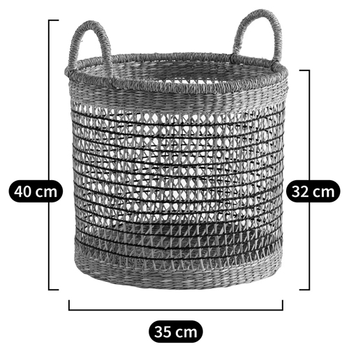 Круглая плетеная корзина Renee Wicker Basket в Челябинске
