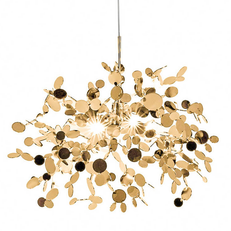 Люстра Terzani Argent Suspension Gold Pendant Lamp 85 Золотой в Челябинске | Loft Concept 