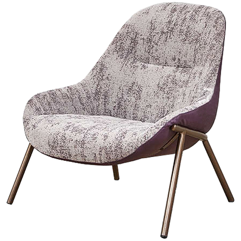 Кресло Nazario Chair Бронза Сиреневый в Челябинске | Loft Concept 