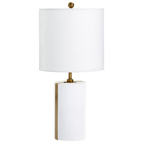 Настольная лампа Cyan Design Cylindro Table Lamp Белый в Челябинске | Loft Concept 