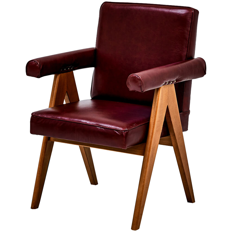 Стул Cherry Modern Chair Бургундский красный Древесина Стул Cherry Modern Chair Бургундский красный Древесина в Челябинске | Loft Concept