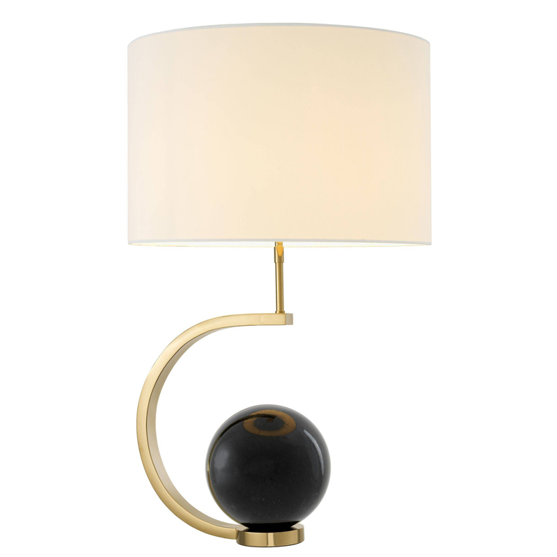 Настольная лампа Eichholtz Table Lamp Luigi Black marble Белый Глянцевое золото Черный Мрамор Nero Настольная лампа Eichholtz Table Lamp Luigi Black marble Белый Глянцевое золото Черный Мрамор Nero в Челябинске | Loft Concept