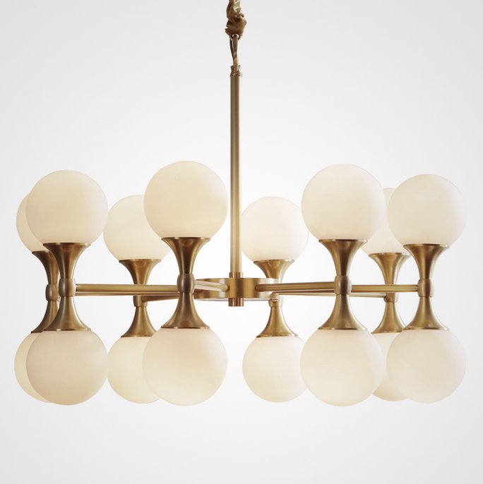 Люстра Hudson Valley Lighting Astoria Chandelier Белый Латунь Люстра Hudson Valley Lighting Astoria Chandelier Белый Латунь в Челябинске | Loft Concept