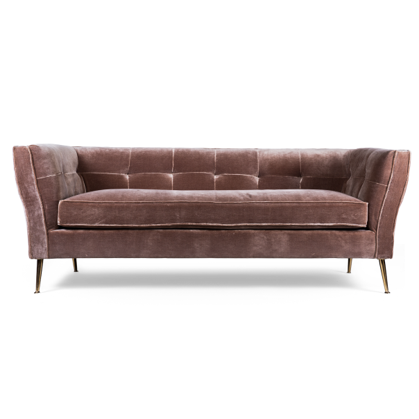 Диван трехместный Flatter brown Коричневый Диван трехместный Flatter brown Коричневый в Челябинске | Loft Concept