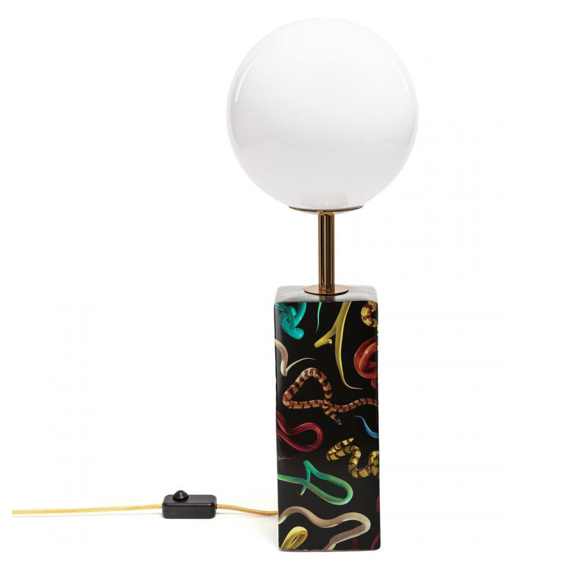 Настольная лампа Seletti Table Lamp Snakes Черный Белый Мульти Настольная лампа Seletti Table Lamp Snakes Черный Белый Мульти в Челябинске | Loft Concept