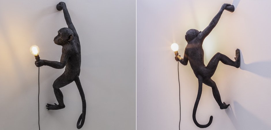 Бра Seletti The Monkey Lamp Hanging Version Right Бра Seletti The Monkey Lamp Hanging Version Right - Loft-Concept в Челябинске