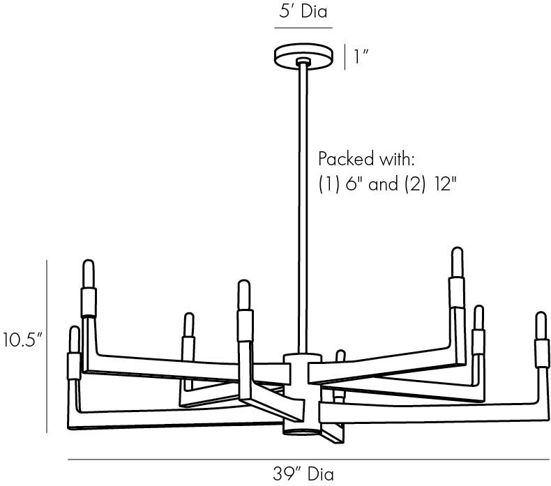 Люстра Arteriors GRIFF CHANDELIER в Челябинске