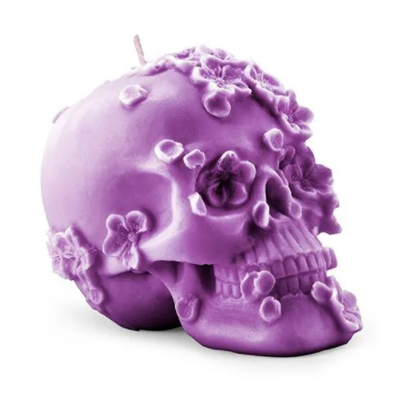 Свеча Purple Flowers Skull Пурпурный Свеча Purple Flowers Skull Пурпурный в Челябинске | Loft Concept