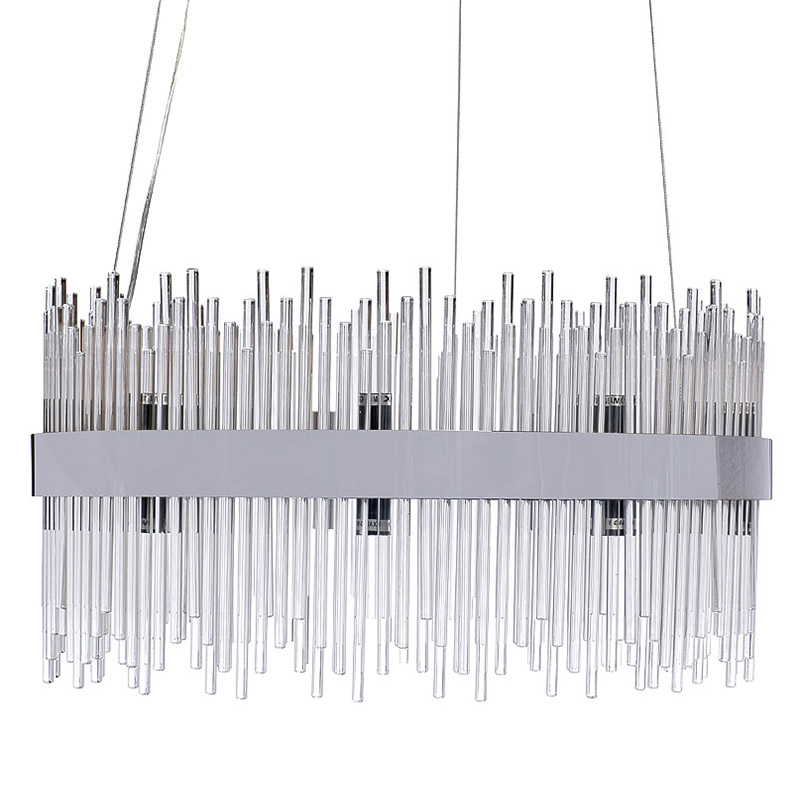 Люстра Nembus Chandelier 60 chrome Хром Прозрачный Люстра Nembus Chandelier 60 chrome Хром Прозрачный в Челябинске | Loft Concept
