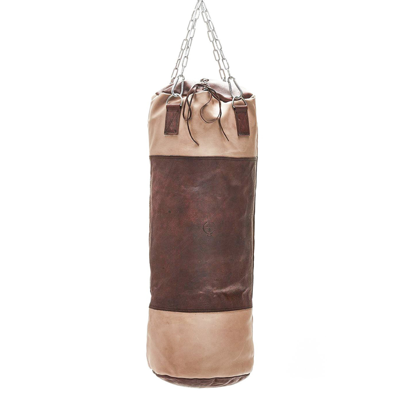 Боксерская груша BROWN LEATHER HEAVY PUNCHING BAG Коричневый Бежевый в Челябинске | Loft Concept 