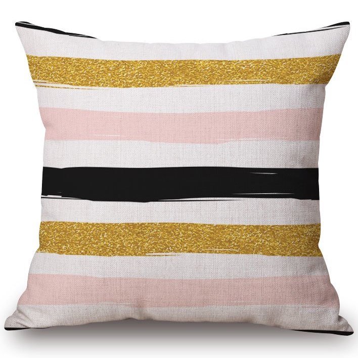 Декоративная подушка Pink & Black & Gold Декоративная подушка Pink & Black & Gold в Челябинске | Loft Concept