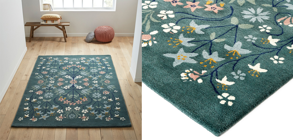 Ковер Floral Pattern 100% шерсть Ковер Floral Pattern 100% шерсть - Loft-Concept в Челябинске