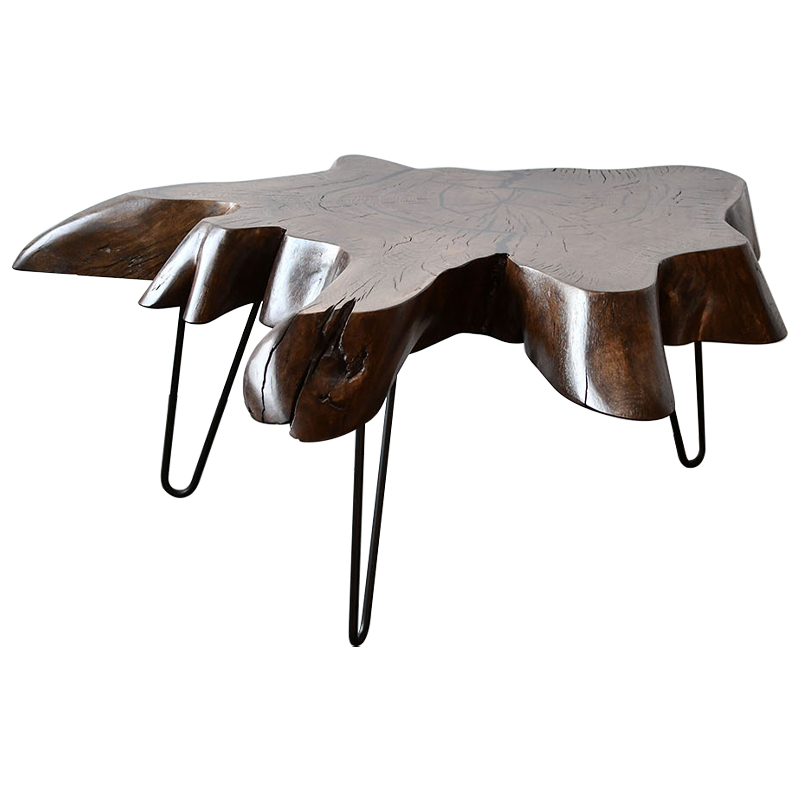 Кофейный стол Tallulah Industrial Metal Rust Coffee Table Коричневый Черный Кофейный стол Tallulah Industrial Metal Rust Coffee Table Коричневый Черный в Челябинске | Loft Concept