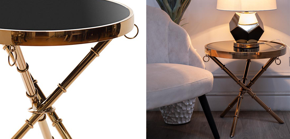 Стол Metal Bamboo Table pink gold Стол Metal Bamboo Table pink gold - Loft-Concept в Челябинске