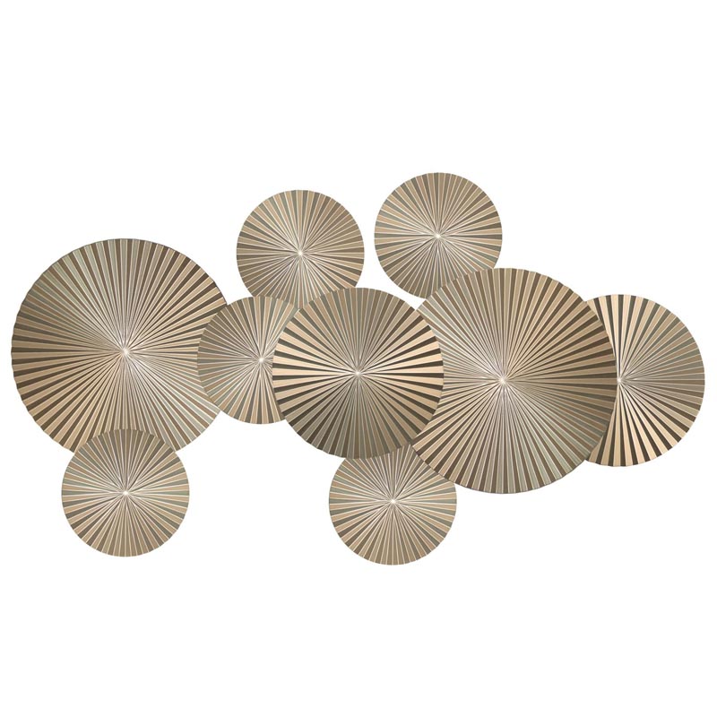 Арт-объект Apollo Champagne Wall Plaque Disc 9 Золотой Шампань Арт-объект Apollo Champagne Wall Plaque Disc 9 Золотой Шампань в Челябинске | Loft Concept