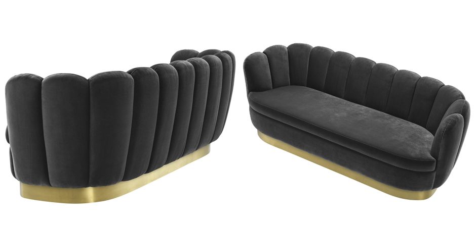 Диван Eichholtz Sofa Mirage dark grey Диван Eichholtz Sofa Mirage dark grey - Loft-Concept в Челябинске