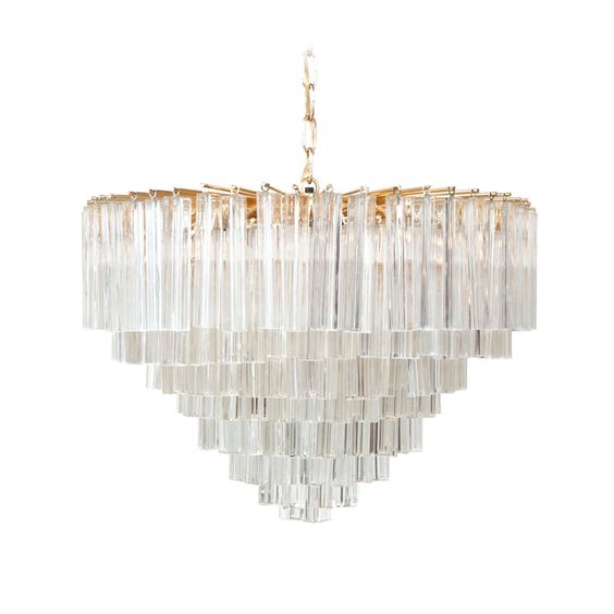 Люстра Chandelier Odeon Глянцевое золото Прозрачное Стекло Люстра Chandelier Odeon Глянцевое золото Прозрачное Стекло в Челябинске | Loft Concept