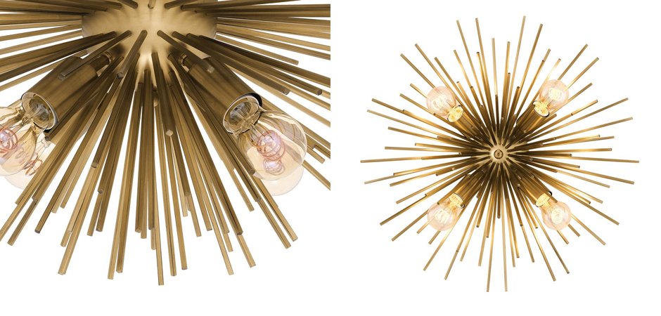 Потолочный светильник Ceiling Lamp Boivin Brass Потолочный светильник Ceiling Lamp Boivin Brass - Loft-Concept в Челябинске