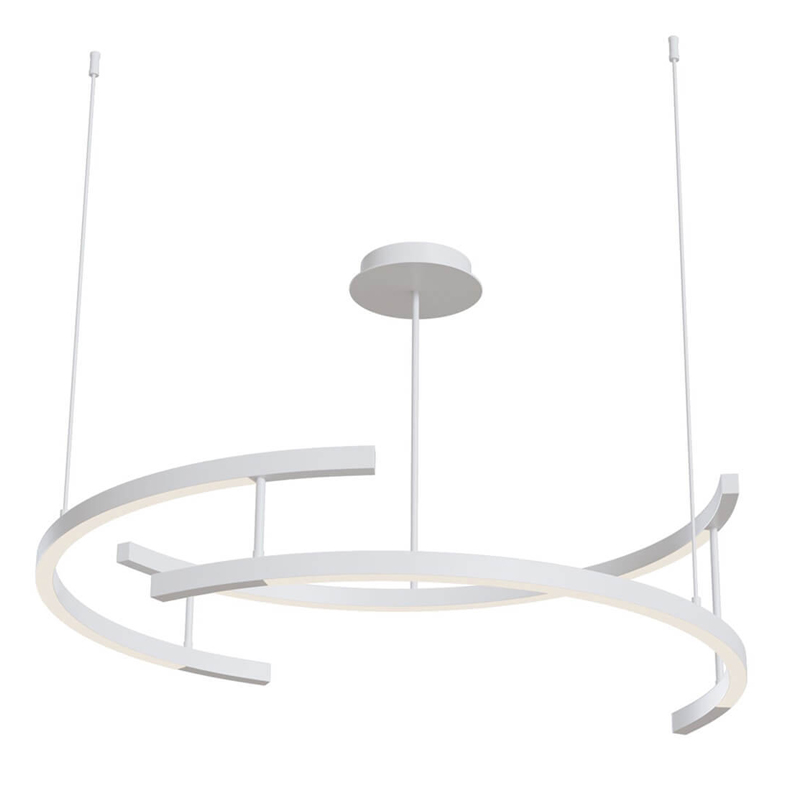Люстра Smeragde Light Chandelier white arcs Белый Люстра Smeragde Light Chandelier white arcs Белый в Челябинске | Loft Concept