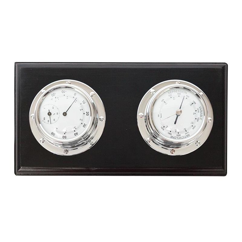 Настенный термометр/барометр Victorian Era Thermometer/Barometer Черный Никель Настенный термометр/барометр Victorian Era Thermometer/Barometer Черный Никель в Челябинске | Loft Concept