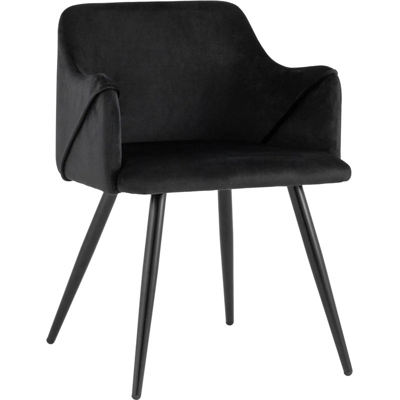 Стул Monarch Chair Черный Велюр Черный Стул Monarch Chair Черный Велюр Черный в Челябинске | Loft Concept