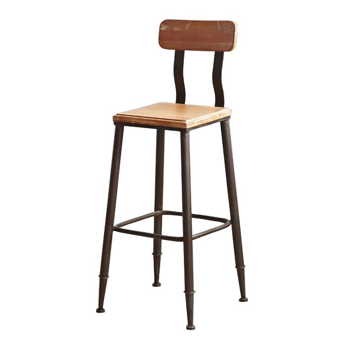 Барный стул Loft Wooden Белый дуб Коричневый Барный стул Loft Wooden Белый дуб Коричневый в Челябинске | Loft Concept