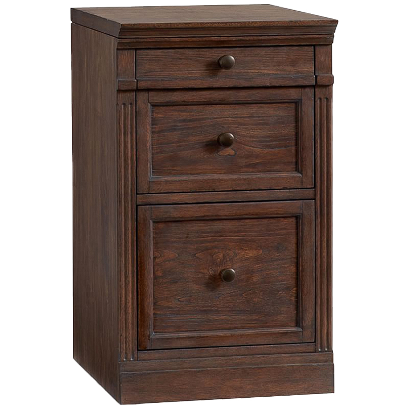 Тумба с 2-мя ящиками Benjamin Two Drawers Бежево-серый Белый Черный Коричневый Тумба с 2-мя ящиками Benjamin Two Drawers Бежево-серый Белый Черный Коричневый в Челябинске | Loft Concept