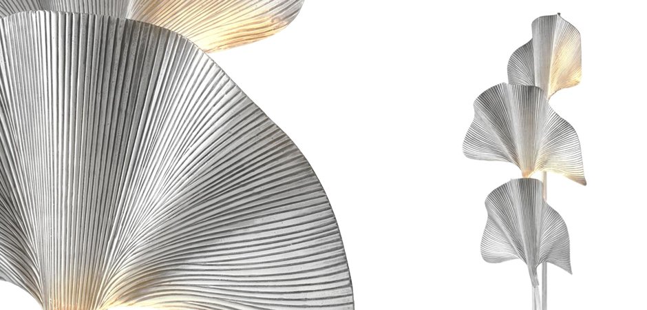 Торшер Eichholtz Floor Lamp Las Palmas Silver Торшер Eichholtz Floor Lamp Las Palmas Silver - Loft-Concept в Челябинске