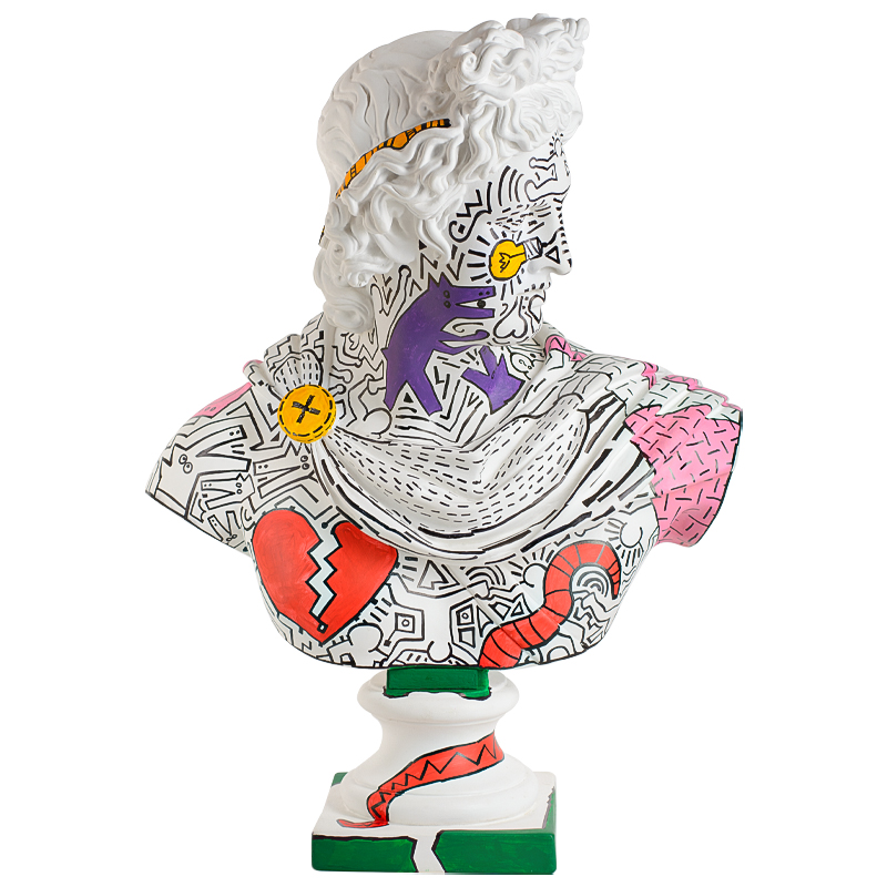 Статуэтка Apollo Heart Bust Белый Мульти Статуэтка Apollo Heart Bust Белый Мульти в Челябинске | Loft Concept