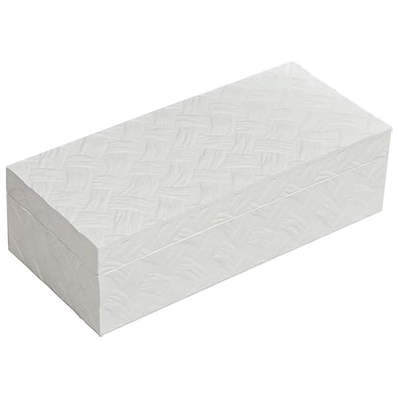 Шкатулка Weawing Wood White Box Белый Шкатулка Weawing Wood White Box Белый в Челябинске | Loft Concept
