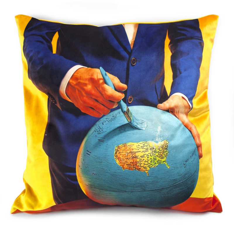 Подушка Seletti Cushion Globe Design Toiletpaper Мульти Подушка Seletti Cushion Globe Design Toiletpaper Мульти в Челябинске | Loft Concept