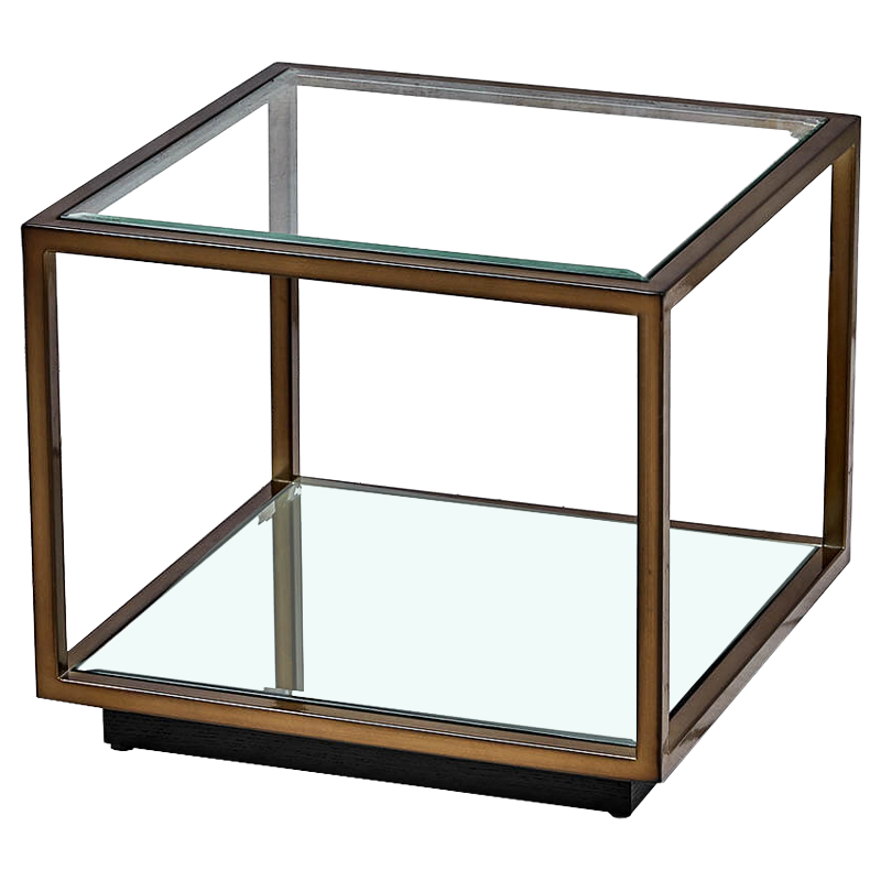 Кофейный стол Transparent Cube 43 Прозрачный Темная бронза Кофейный стол Transparent Cube 43 Прозрачный Темная бронза в Челябинске | Loft Concept