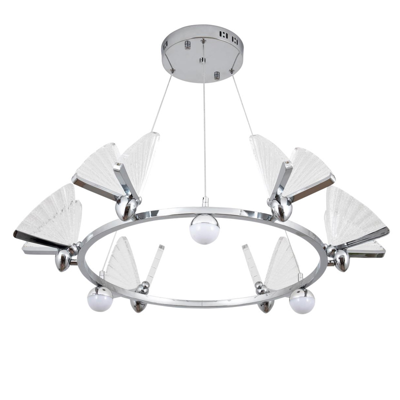 Люстра Butterfly Enlarged на три лампы Хром Люстра Butterfly Enlarged на три лампы Хром в Челябинске | Loft Concept