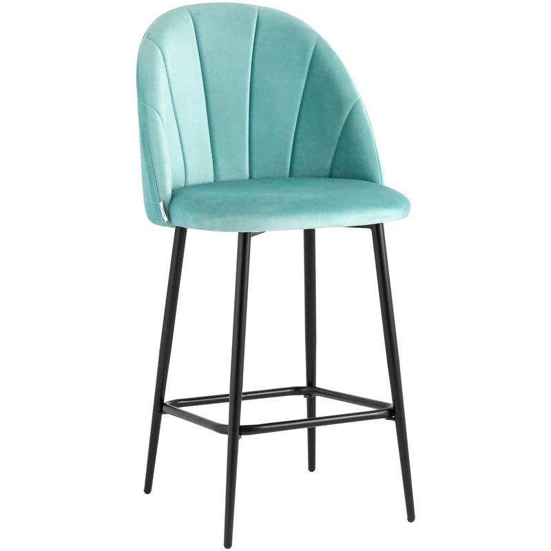 Барный Стул Balsari S Chair Цвет Тиффани Голубой Черный Барный Стул Balsari S Chair Цвет Тиффани Голубой Черный в Челябинске | Loft Concept