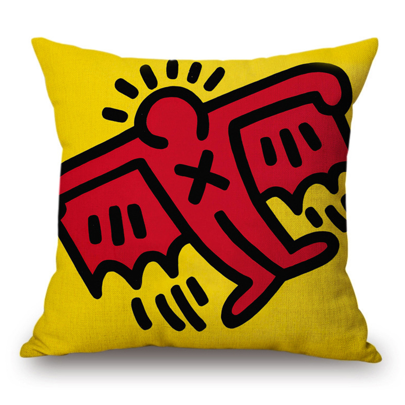 Подушка Keith Haring 18 Мульти Подушка Keith Haring 18 Мульти в Челябинске | Loft Concept
