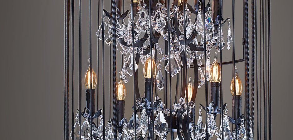 Люстра Steampunk Birdcage Chandelier 60 black Люстра Steampunk Birdcage Chandelier 60 black - Loft-Concept в Челябинске