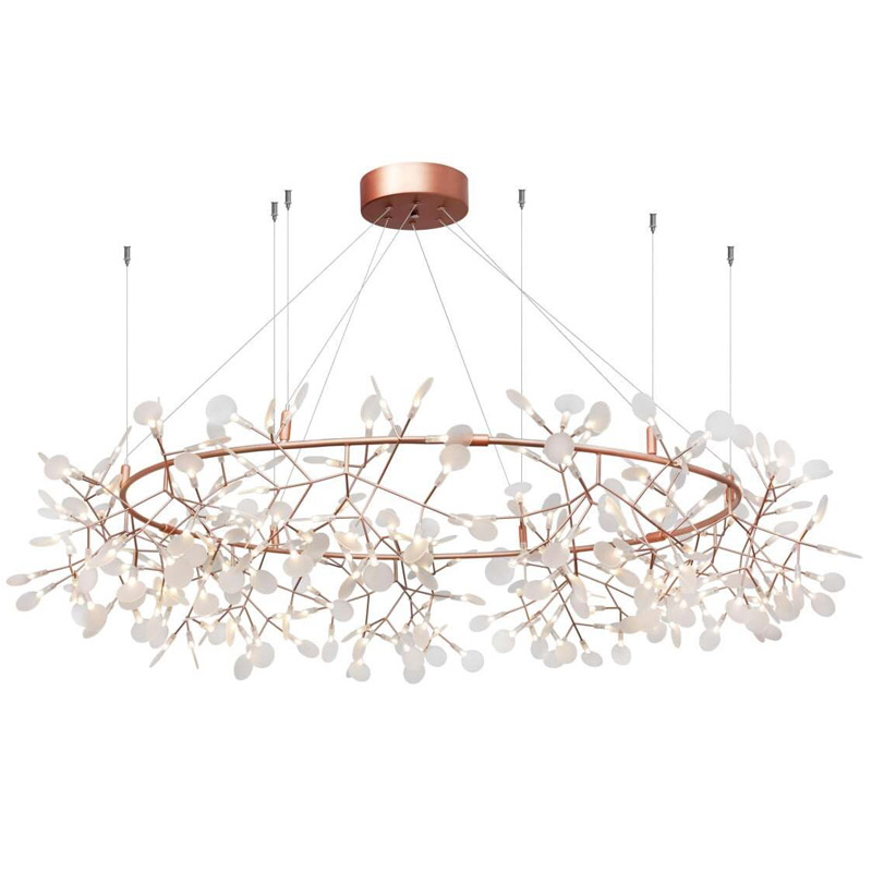 Люстра Heracleum rose gold 160 Розовое золото Белый Люстра Heracleum rose gold 160 Розовое золото Белый в Челябинске | Loft Concept