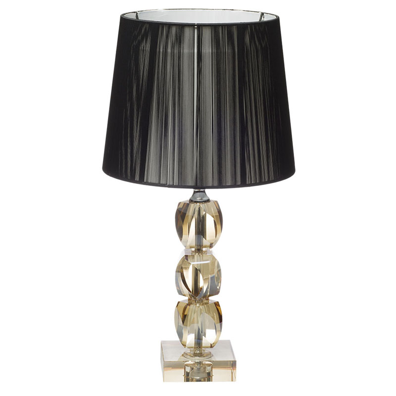 Настольная лампа Gold Crystal Base Table Lamp Черный Настольная лампа Gold Crystal Base Table Lamp Черный в Челябинске | Loft Concept