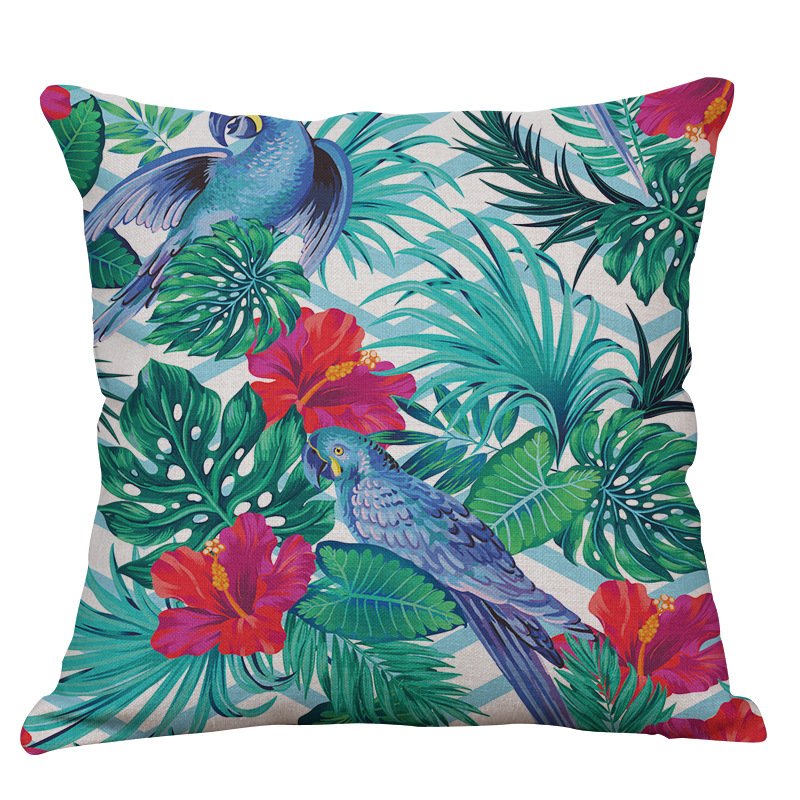 Декоративная подушка Tropical birds Мульти Декоративная подушка Tropical birds Мульти в Челябинске | Loft Concept