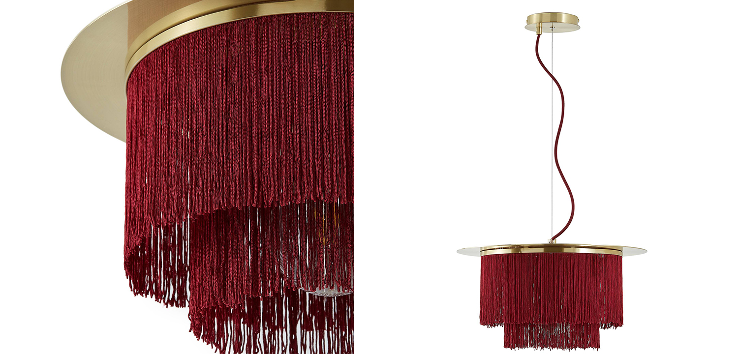 Люстра Houtique Chandelier Burgundy - фото №1