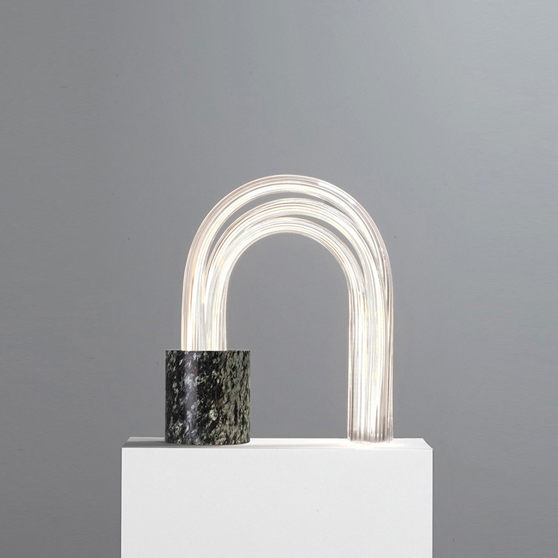Настольная лампа Spring Lamp Черный Белый Настольная лампа Spring Lamp Черный Белый в Челябинске | Loft Concept
