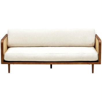 Диван Rattan Decor Sofa Ivory ivory ( слоновая кость ) Коричневый Диван Rattan Decor Sofa Ivory ivory ( слоновая кость ) Коричневый в Челябинске | Loft Concept