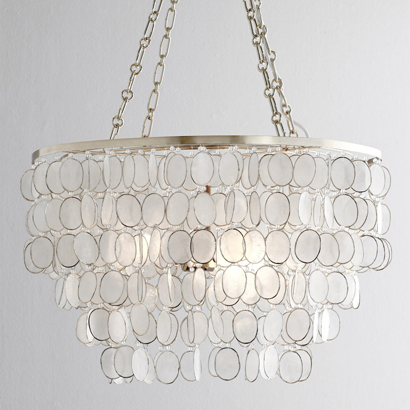Люстра из ракушек SHELL Chandelier 61 Перламутровый Люстра из ракушек SHELL Chandelier 61 Перламутровый в Челябинске | Loft Concept