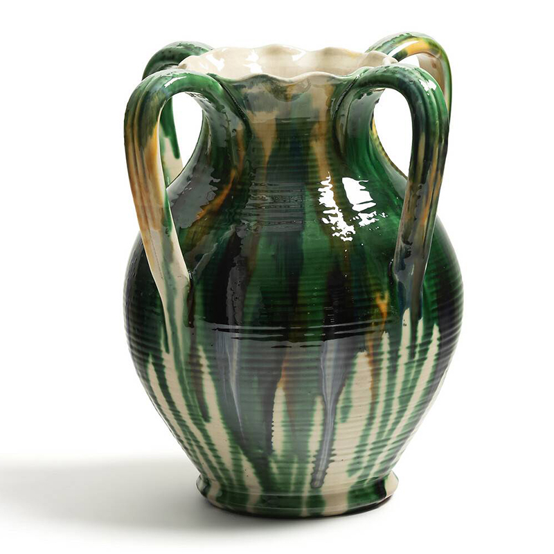 Ваза Faience Vase III Белый Зеленый Желтый Синий Ваза Faience Vase III Белый Зеленый Желтый Синий в Челябинске | Loft Concept