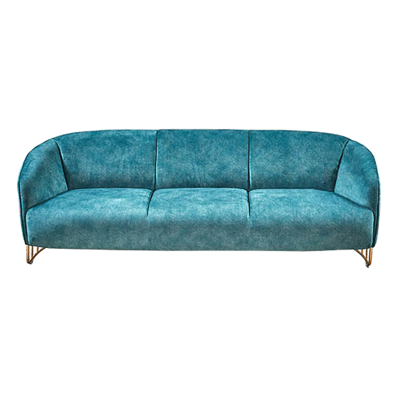 Диван Turquoise Ripples Sofa Бирюзовый Латунь Диван Turquoise Ripples Sofa Бирюзовый Латунь в Челябинске | Loft Concept