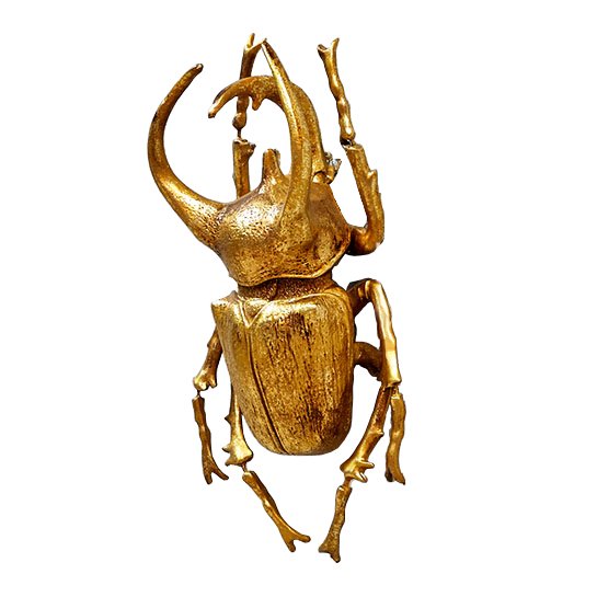 Аксессуар на стену Big Horned Beetle Золотой Аксессуар на стену Big Horned Beetle Золотой в Челябинске | Loft Concept