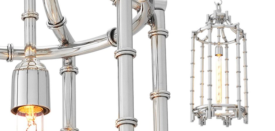 Люстра Eichholtz Lantern Vasco Steel - Loft-Concept в Челябинске