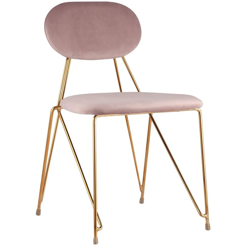 Стул Alice Chair Велюр Пастельно-Розовый Розовый пастельный Золотой Стул Alice Chair Велюр Пастельно-Розовый Розовый пастельный Золотой в Челябинске | Loft Concept